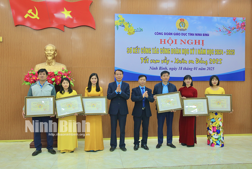 Công đoàn ngành Giáo dục sơ kết hoạt động công đoàn học kỳ I, năm học 2024-2025